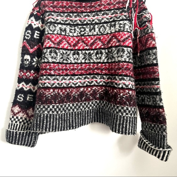 Monse red fairisle wool sweater - Picture 6 of 11